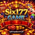 Six177 game Android interface showing wallet balance, bonus section, deposit options, and withdrawal dashboard